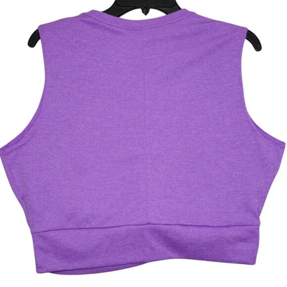 Nike Dri-Fit Purple Cropped Twist Tank Top - Size XL - Picture 3 of 3